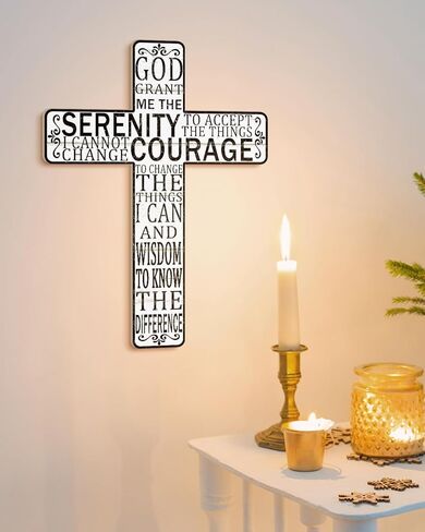 Putuo Decor Floral Cross Wall Decor Painted Decorative Wooden Inspirational Cross Spanish Style Wall Cross Decor Mexican Art Wall Decor Crucifix for Home Room Church Decoration in Kuwait