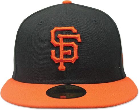عصر جديد 59FIFTY San Francisco Giants Black MLB 2017 مجموعة أصلية في الميدان قبعة بديلة مناسبة مقاس 7 3/8 in Saudi Arabia