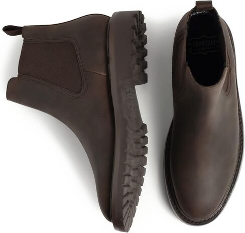 حذاء رجالي من شركة Thursday Boot Company Legend Rugged Resilient Chelsea، Safari، 11.5 in Kuwait