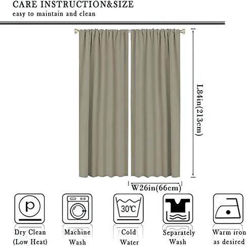 JESTRONRY Mid Century Blackout Curtains,Retro Square Design Modern Style Room Darkening Door Window Rod Pocket Curtain for Living Room Bedroom Kitchen Bathroom W42xL45in in Saudi Arabia