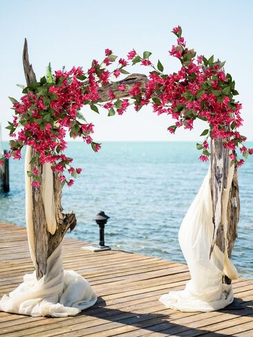 Artificial Bougainvillea Hanging Vines Faux Bush Bougainvillea Plants Flowers for Indoor Outdoor UV Resistant Home Vase Wall Porch Patio Balcony Garden Yard Basket Decor (Violet - Pack of 2) in Saudi Arabia