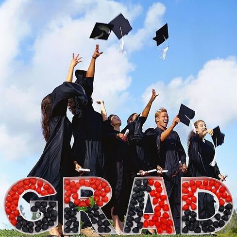 8inch 2024 of Class Graduation Cardboard Number Fillable Charcutrerie Board Sweet Treat Party Decorative Box (GRAD), sh-grad24 in Saudi Arabia