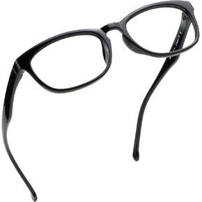 LifeArt Blue Light Blocking Glasses, Anti Eyestrain, Computer Reading Glasses, Gaming Glasses, TV Glasses for Women Men, Anti Glare (Black, 3.00 Magnification)