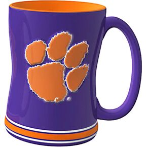 NCAA Clemson Tigers Sculpted Relief Mug, 14-Ounce