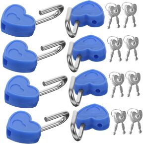 24 Set Diary Lock Travel Padlocks Trailer Door Locks Love Heart Padlock Diary Book Locks Locker Padlocks Safety Padlock Suitcases Locks Mini Lock Alloy Child Backpack Door Padlock
