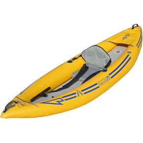 Advanced Elements Attack™ PRO Whitewater Inflatable Kayak - AE1051-Y Inflatable Whitewater Kayak with Pump - 9' 9" - 25.5lbs - Yellow