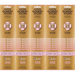 مجموعة أعواد البخور جونيش الغنية للغاية - زهر الكرز 5 عبوات (إجمالي 100) in Kuwait