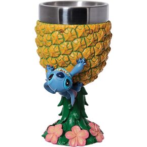 Enesco Disney Showcase Lilo and Stitch Pineapple Decorative Goblet Figurine, Multicolor 7.09 Inches