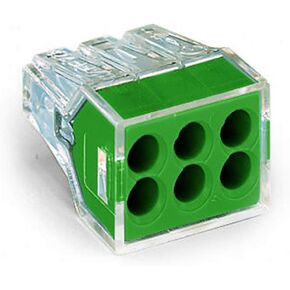 6 Conductor Ground Wall Nuts, 50 Pack