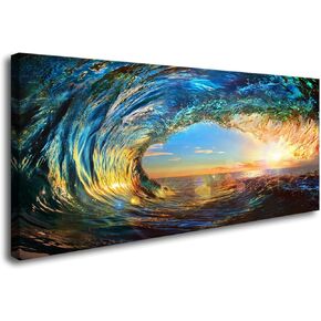 Cao Gen Decor Art-AH40150 Wall Art Trees and Pink Rose Paintings Printed Pictures Stretched and Framed Canvas Paintings Ready to Hang for Home Decorations Wall Decor