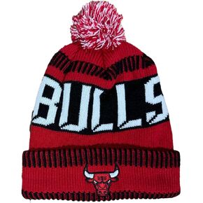 Outerstuff NBA Kids Youth 8-20 One Size Team Color Primary Logo Sports Tech Knit Cold Weather Basketball Pom Beanie Hat