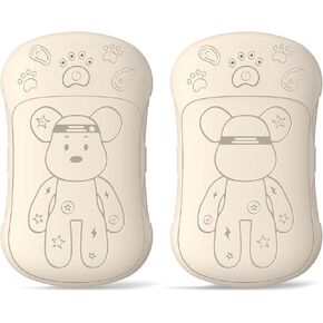 Rechargeable Hand Warmers 2 Pack, WXX 2 in 1 Electric Hand Warmer, 6000mAh Portable Pocket Warmers Dual-Sided Safe Heating, Electronic Winter Gifts for Men Women Kids, Golf, Outdoors, Fishing Beige