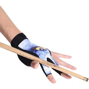 HAOZAIKEJI 3 Fingers Billiard Glove Breathable Snooker Glove Anti-Slip Pool Cue Sport Glove Stretchable Pool Glove Carom Pool Shooter Glove Left Hand 1 PC