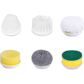 Electric Spin Brush,Spin Scrubber for Cleaning,Cleaning Brush with 5 Replaceable Brush Heads,Handheld Electric Scrubber for Bathtub,Floor,Tile,Stove,Glass,Sink.