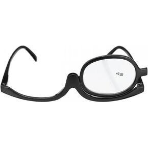 Magnifying Makeup Reading Glasses Flip Lens Make Up Eye Glasses for Women +1.00 ~ +4.00