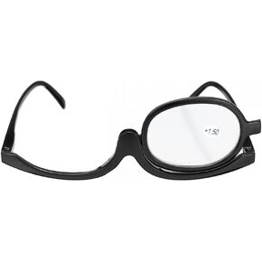 Magnifying Makeup Reading Glasses Flip Lens Make Up Eye Glasses for Women +1.00 ~ +4.00 in Kuwait