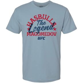 قميص UFC الرجالي Standard Hasbulla Undefeated بأكمام قصيرة كلاسيكي مناسب
