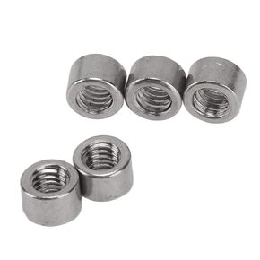 50 Pcs Round Coupling Nut, M4 Round Connector Nut M4x0.7 4mm Length 304 Stainless Steel Sturdy Round Connector Nuts for Maintenance