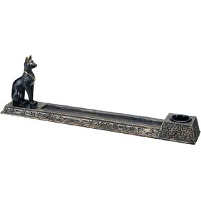 Egyptian Bastet Incense Holder Egypt Cat Aroma Scent Collectible