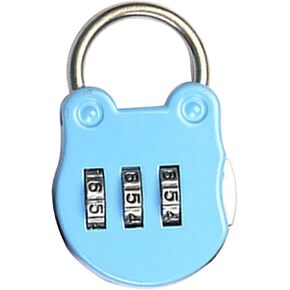 قفل مجموعة أزرق سماوي مكون من 3 أرقام لخزانة صالة الألعاب الرياضية المدرسية. حقيبة، غرفة تخزين، سياج، أقفال مجمعة قابلة لإعادة الضبط in Kuwait