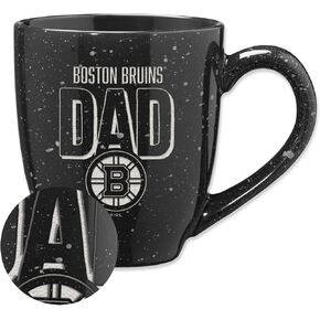 Rico Industries NHL Hockey Dallas Stars Dad Alternate 16 oz Team Color Laser Engraved Speckled Ceramic Coffee Mug