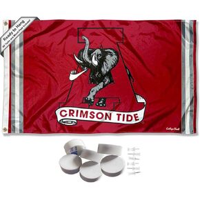 Alabama Crimson Tide Retro Vault Throwback Banner and Tapestry Wall Tack Pads