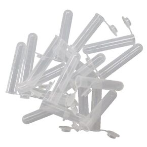 200pcs 10ml Plastic Vial Tube EP Lab Centrifuge Tube Vial Test Tube Sample Storage Container Liquid with Snap Cap