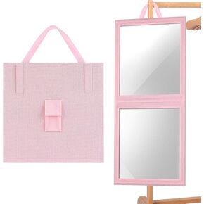 YLOLUL مرآة معلقة خلف الكواليس قابلة للطي مقاس 26 × 12 بوصة مرآة تعليق قابلة للطي لحقيبة الرقص ومرآة الرقص والراقصين والفنانين التجميليين ومناسبات السبا المنزلية in Kuwait