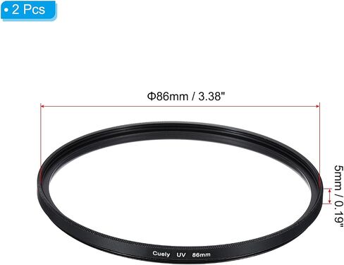 MECCANIXITY UV Lens Filter Camera Protection Filter with Multi-Layer Coatings 95mm HD Hydrophobic Scratch Resistant for Camera Photography Lens 2 Pcs in Saudi Arabia