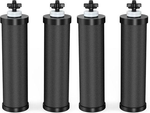 Water Filter Replacement for Berkey® BB9-2® Black Purification Elements, Activated Carbon Filters Compatible with Berkey Gravity Water Filtration System, Pack of 6 in Saudi Arabia