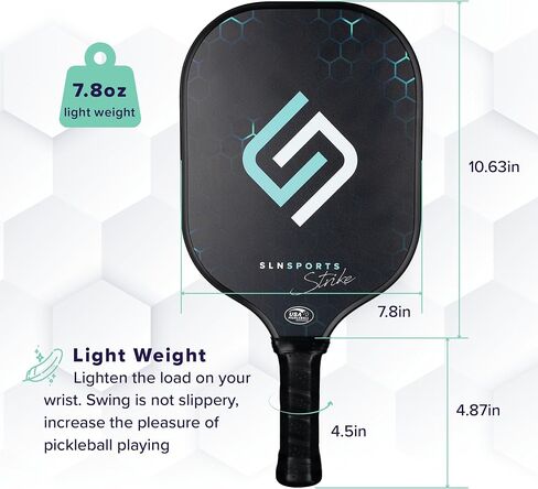Graphite Pickleball Paddle | USAPA Approved Carbon Fiber Pickleball Racket for Adults & Kids | Beginners & Professionals | Pickleball Raquets for Beginners & Professionals in Saudi Arabia