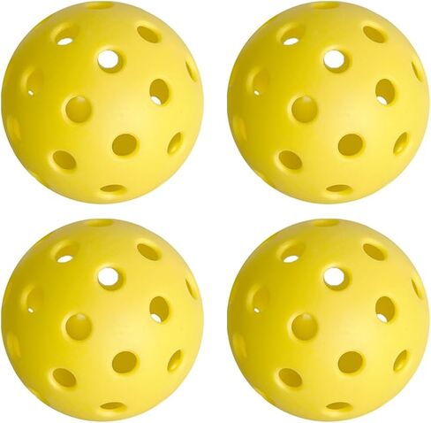 Pickleball Balls 40 Holes Outdoor Indoor USAPA Approved Premium Durable High Visible Pickle Ball 4 Pack in Saudi Arabia