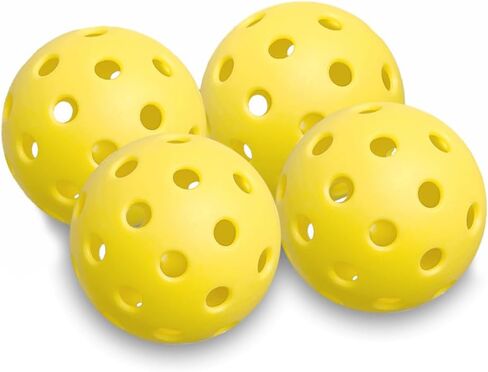 Pickleball Balls 40 Holes Outdoor Indoor USAPA Approved Premium Durable High Visible Pickle Ball 4 Pack in Saudi Arabia