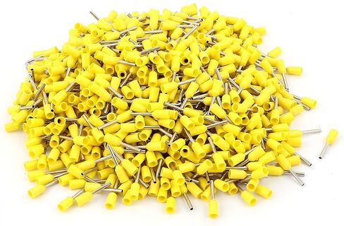 uxcell a15062200ux0946 Wire Copper Crimp Insulated Ferrule Pin Cord Terminal AWG 22 with 1000 Piece in Saudi Arabia