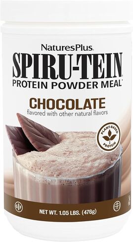 NaturesPlus Spiru-Tein, Chocolate - 2.1 lb - Protein Complex with Spirulina - 14 g of Plant-Based Protein Per Serving - Non-GMO, Vegetarian - 34 Servings in Saudi Arabia