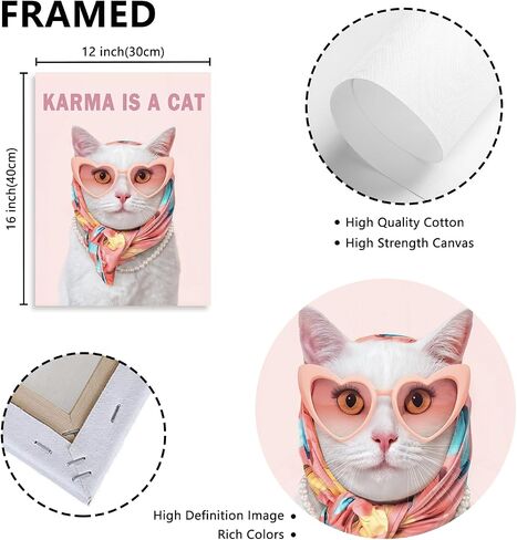 Taylor Song Cover Wall Art Karma Is A Cat Album Poster Pink Room Aesthetic Music Album Posters for Fans Bedroom Wall Decor Unframed 12x16inch in Saudi Arabia