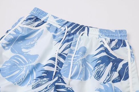 Cromoncent Women Beach Board Shorts,Summer Tropical Drawstring Shorts Hawaiian Swim Shorts for Women with Pockets in Kuwait