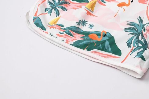 Cromoncent Women Beach Board Shorts,Summer Tropical Drawstring Shorts Hawaiian Swim Shorts for Women with Pockets in Kuwait