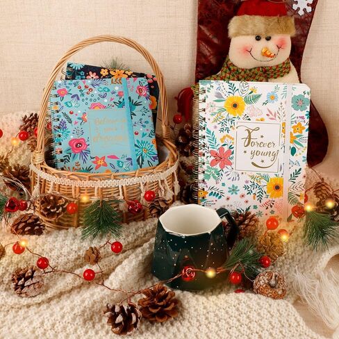 EOOUT 3 Pack William Morris Floral Journals for Women, 5.7" x 8.5" College Ruled Spiral Notebook, 160 Pages Hardcover Cute Notebooks with Back Pocket for School Office Home Gifts in Saudi Arabia