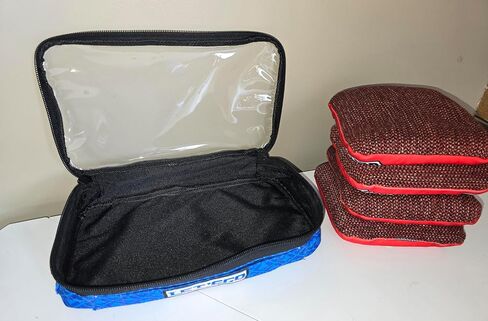 حقيبة Cornhole Bag Pouch Patch Pouch 2.0 Bag toss Small Insert Case الناقل يناسب كل منها 4 أكياس فول بحجم تنظيم 8 ألوان لاختيار أفضل حل تخزين لمعدات ثقب الذرة باهظة الثمن in Saudi Arabia