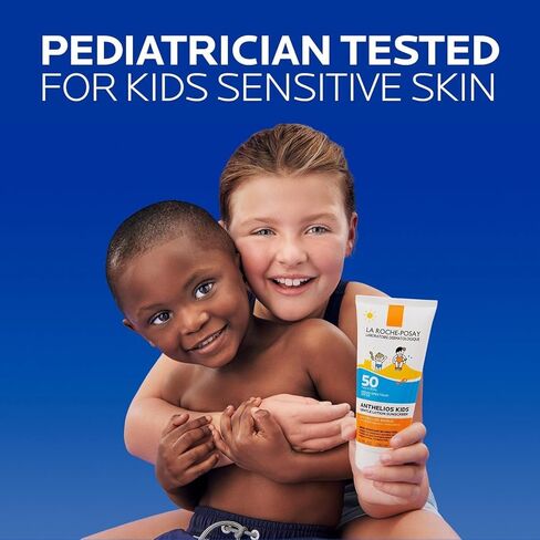 لاروش بوساي أنثيليوس كيدز جنتل لوشن واقي من الشمس SPF 50 | عامل حماية من الشمس (SPF) واسع النطاق + مضادات الأكسدة | واقي الشمس للأطفال | خالي من الأوكتينوكسات والأوكسيبنزون ​​| تم اختباره من قبل أطباء الأطفال | غير كوميدوغينيك | خالي من الزيت in Kuwait