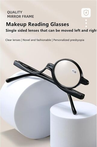 Magnifying Makeup Reading Glasses Flip Lens Make Up Eye Glasses for Women +1.00 ~ +4.00 in Saudi Arabia