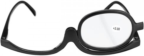 Magnifying Makeup Reading Glasses Flip Lens Make Up Eye Glasses for Women +1.00 ~ +4.00 in Saudi Arabia