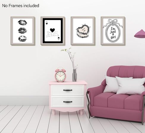 foedor Coquette Pink Bow Preppy Girly Wall Art Prints مجموعة من 4، ديكور غرفة Coquette Preppy، ديكور غرفة نوم جرلي، القوس الوردي العصري ديسكو كرة الكرز ملصقات ديكور الحائط للفتيات غرفة النوم، 8x10 غير مؤطرة in Saudi Arabia