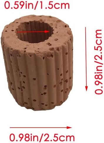 6 Pcs Aquatic Water Plant Fixed Rings, Aquarium Landscape Ceramic Pottery Plant Pot Gravity Ring for Fish Tank Accessories (Medium Sized) in Saudi Arabia