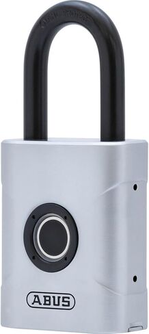 ABUS Touch 57/50 قفل بصمة الإصبع، قفل ذكي للمنزل والمكتب والمزيد، فضي in Saudi Arabia