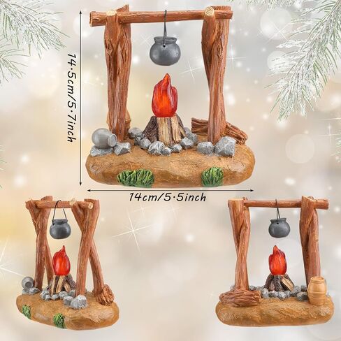 مجموعة حيوانات عيد الميلاد 6 قطع من Barydat، تماثيل حيوانات الأغنام البيضاء مقاس 5 بوصات، مجموعة عيد الميلاد المضيئة بإضاءة LED، ملحقات القرية المضيئة، مجموعات ميلاد منحوتة ومرسومة يدويًا in Kuwait