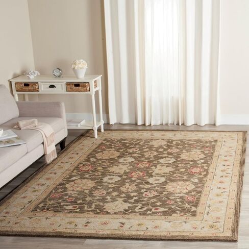 مجموعة SAFAVIEH العتيقة مقاس 2'3" x 12' رمادي زيتوني/بيج AT853A سجادة عداء مصنوعة يدويًا من الصوف الشرقي الفاخر in Saudi Arabia