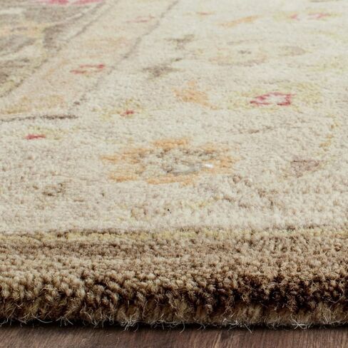 مجموعة SAFAVIEH العتيقة مقاس 2'3" x 12' رمادي زيتوني/بيج AT853A سجادة عداء مصنوعة يدويًا من الصوف الشرقي الفاخر in Saudi Arabia