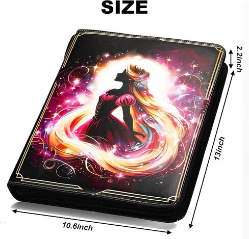 Binder Compatible with Lorcana Cards 990 Pockets Collectible Card Holder for Sports Cards and other TCG Trading Cards with 55 Sleeves(LOR-2) in Saudi Arabia